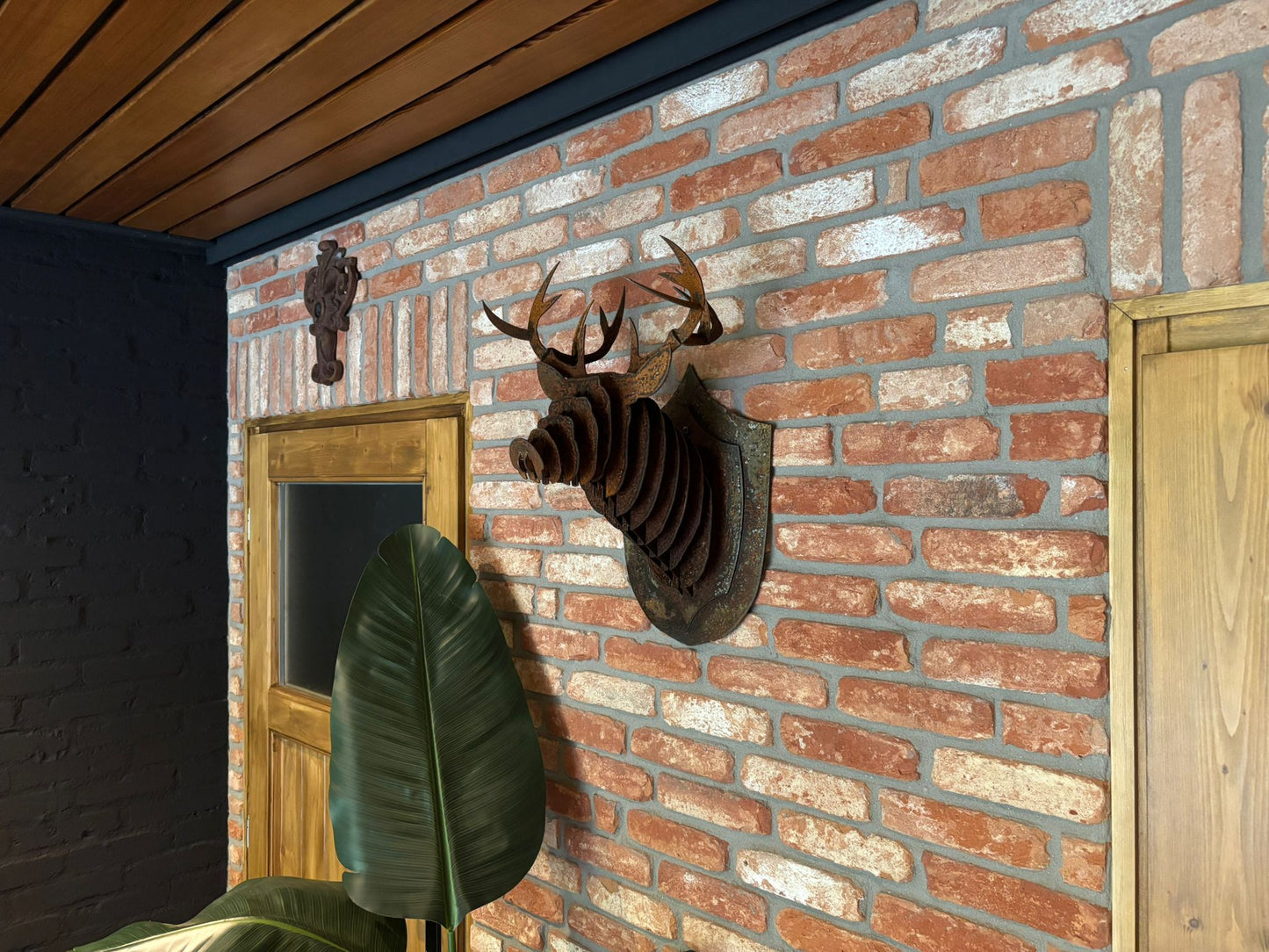 Roestig Cortenstaal Hertenkop 3D
