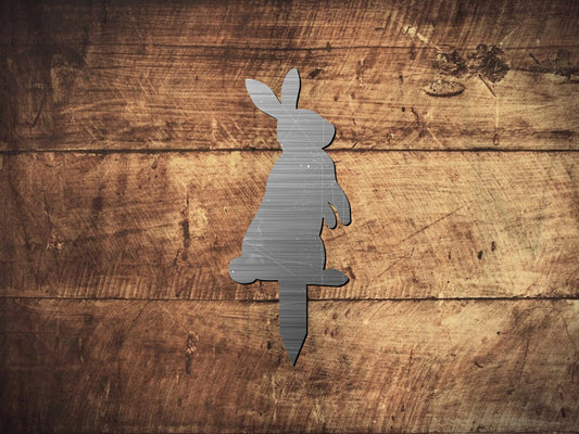 Konijn Cortenstaal Tuinsteker – Stalen Tuindecoratie