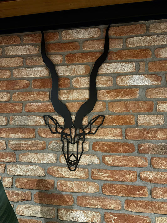 Gazelle van cortenstaal – stalen wanddecoratie