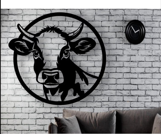 decoratoe muurdecoratie wanddecoratie voor aan de muur slagerij koe